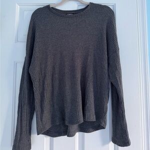 Grey Express Waffle Sweater. Size S.